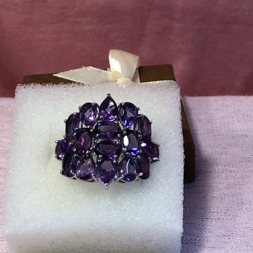 925 sterling amethyst ring
